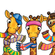 Giraffes In Scarves