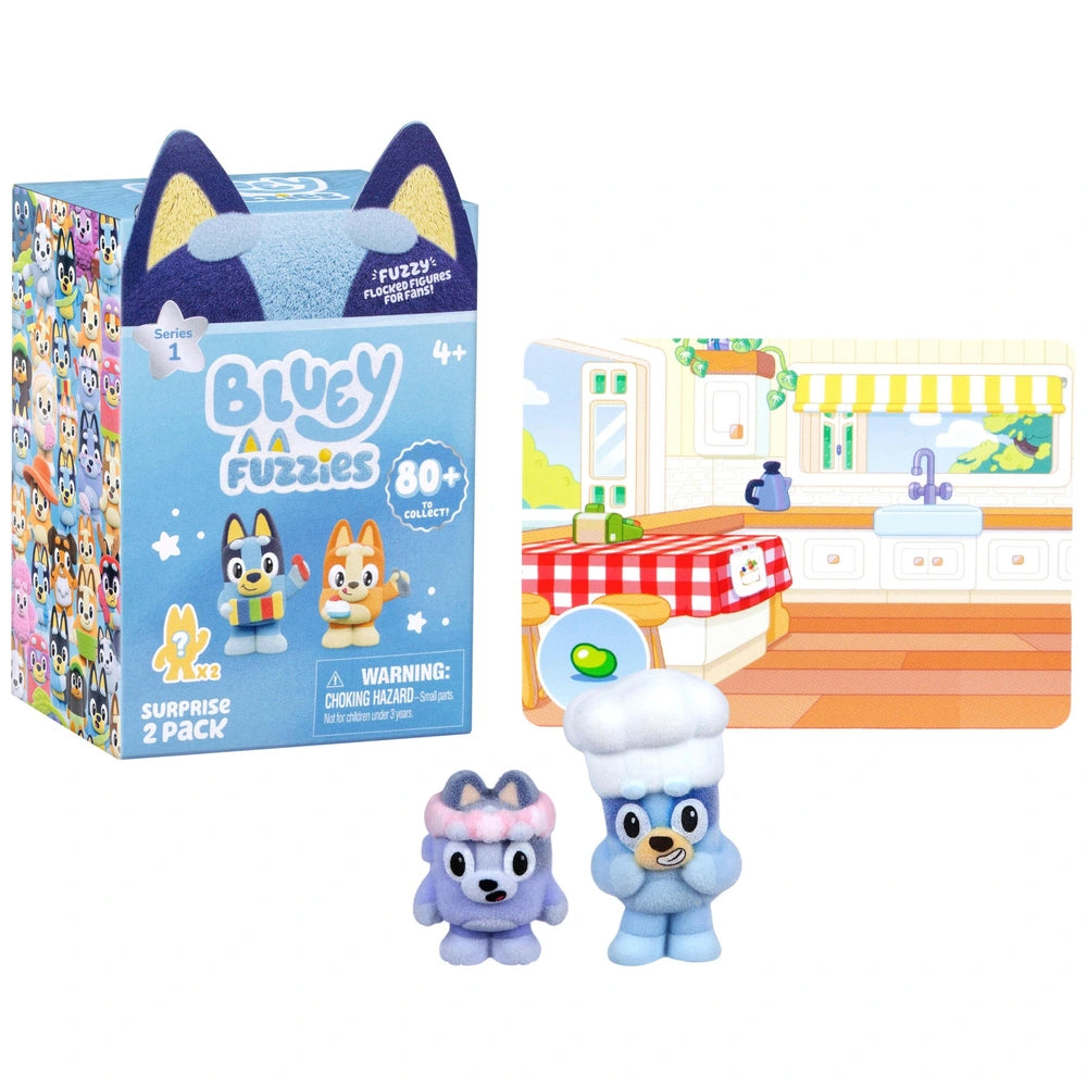 Bluey Fuzzies Blind Bag 2 Figure Pack Assortment