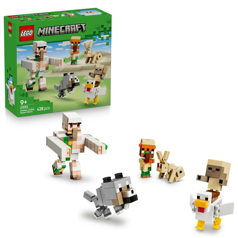 Lego Minecraft 21592 Chicken Jockey Desert Attack Set