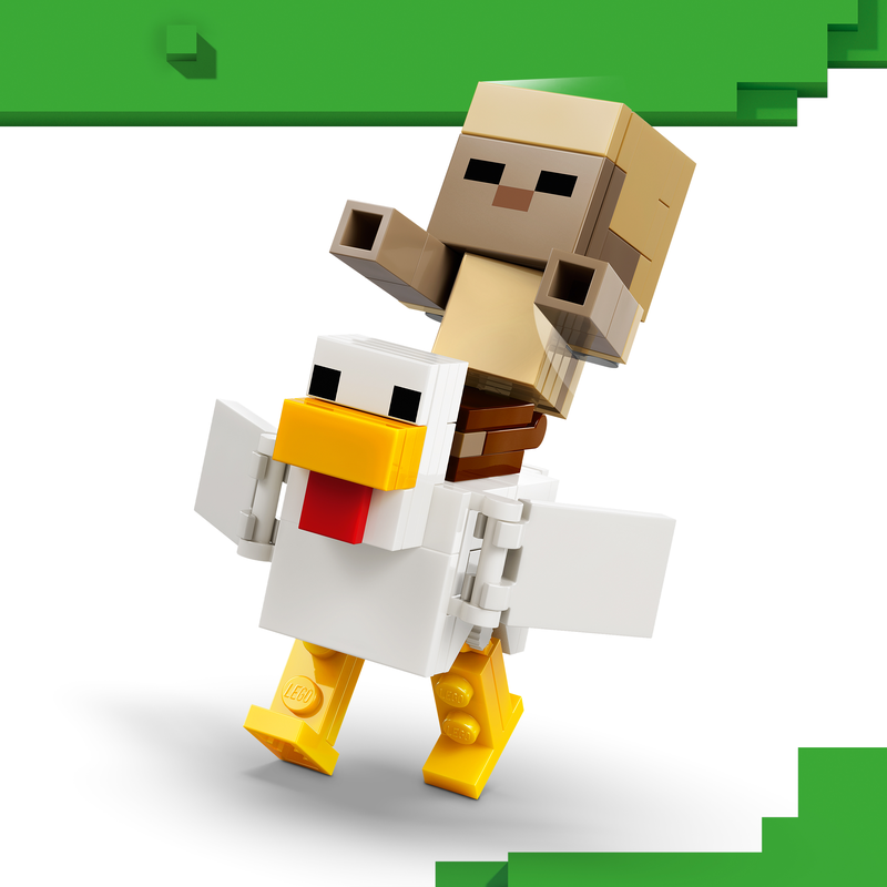 Lego Minecraft 21592 Chicken Jockey Desert Attack Set