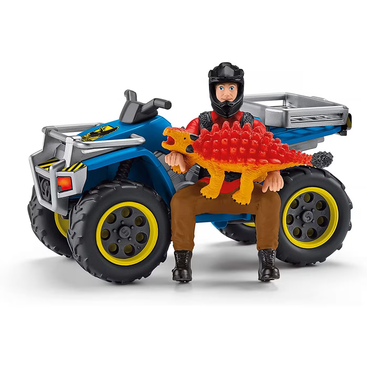 Schleich Dinosaurs Flight of Velociraptor on Quad 41466