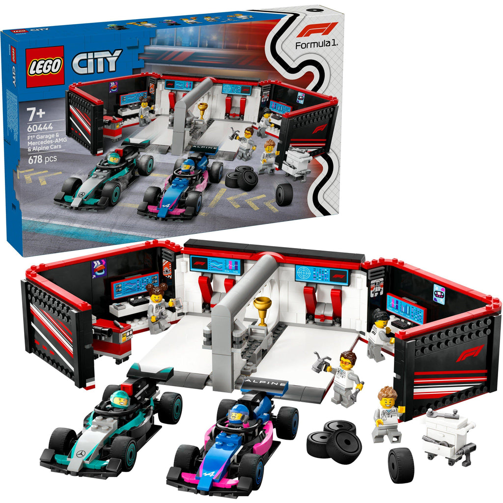 LEGO City 60444 F1® Garage & Mercedes-AMG & Alpine