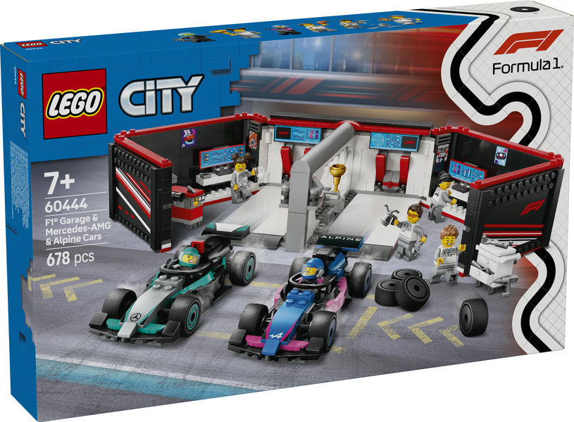 LEGO City 60444 F1® Garage & Mercedes-AMG & Alpine