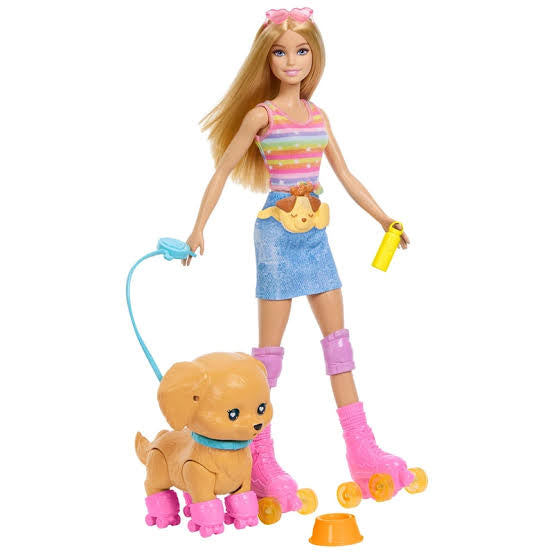 Barbie Pets Skate And Run Pup Playset