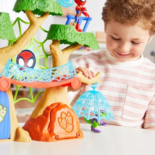 Spidey & His Amazing Friends Dino Webs Treehouse Playset