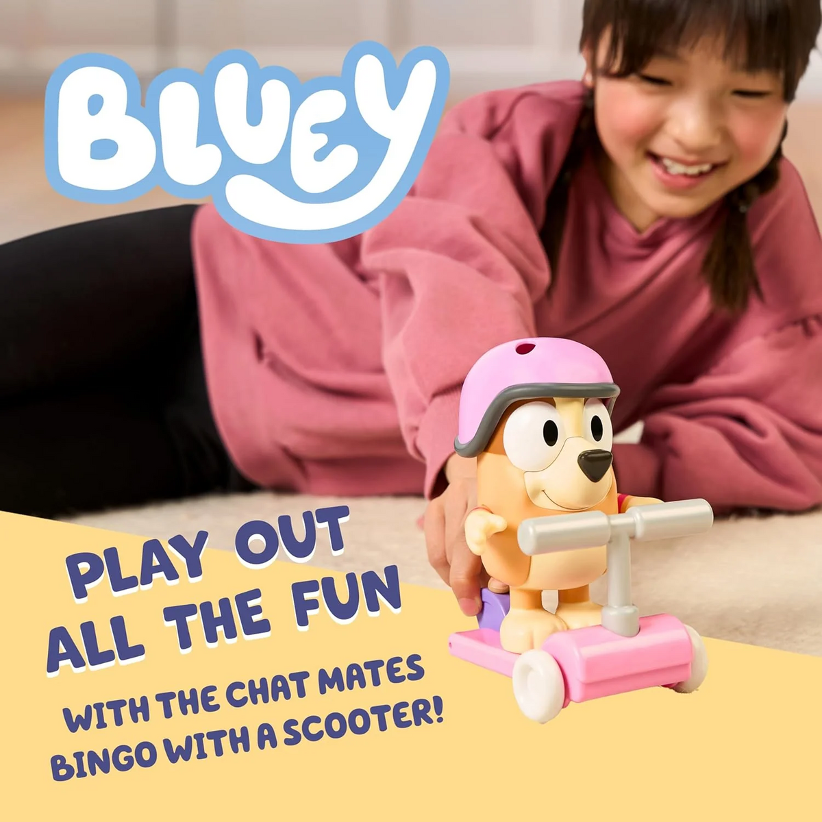 Bluey Chat Mates Figure Bingo With Scooter
