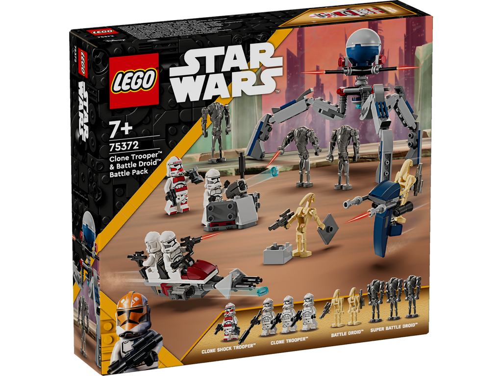 LEGO Star Wars 75372 The Clone Wars Clone Trooper & Battle Droid Battle Pack Set