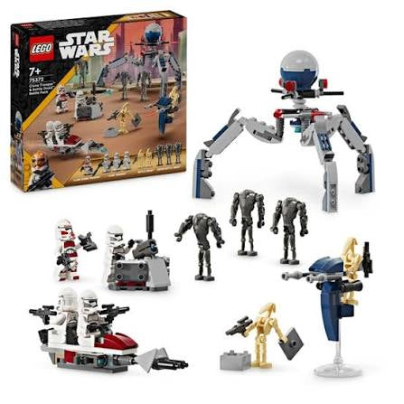 LEGO Star Wars 75372 The Clone Wars Clone Trooper & Battle Droid Battle Pack Set