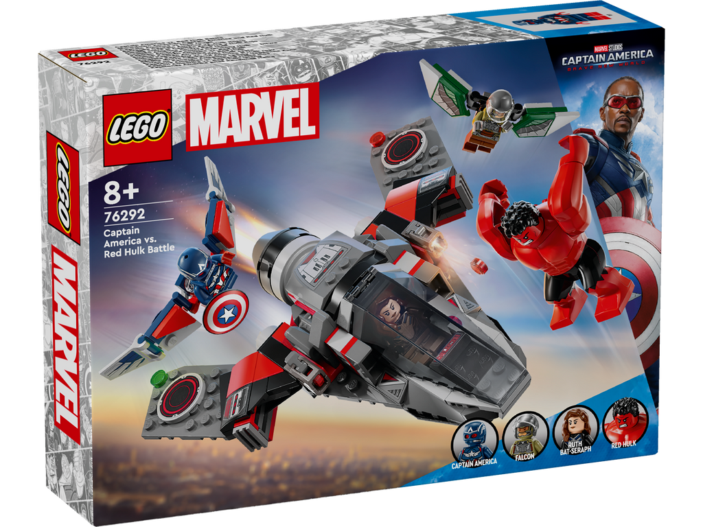 LEGO Marvel 76292 Captain America Vs. Red Hulk Battle Set