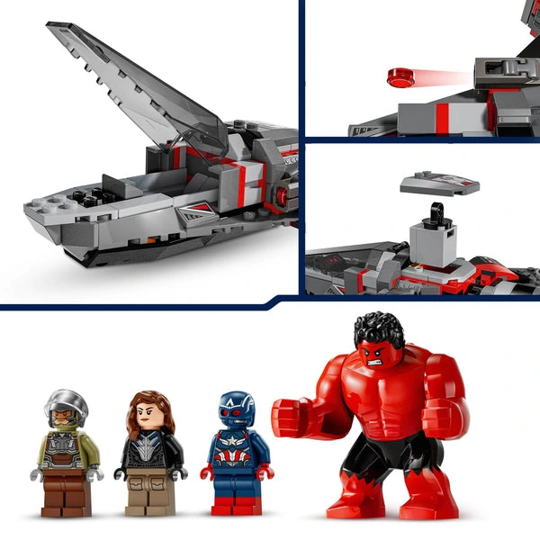 LEGO Marvel 76292 Captain America Vs. Red Hulk Battle Set