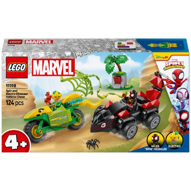LEGO Marvel 11198 Spidey Spin And Electro Dinosaur Vehicle Chase