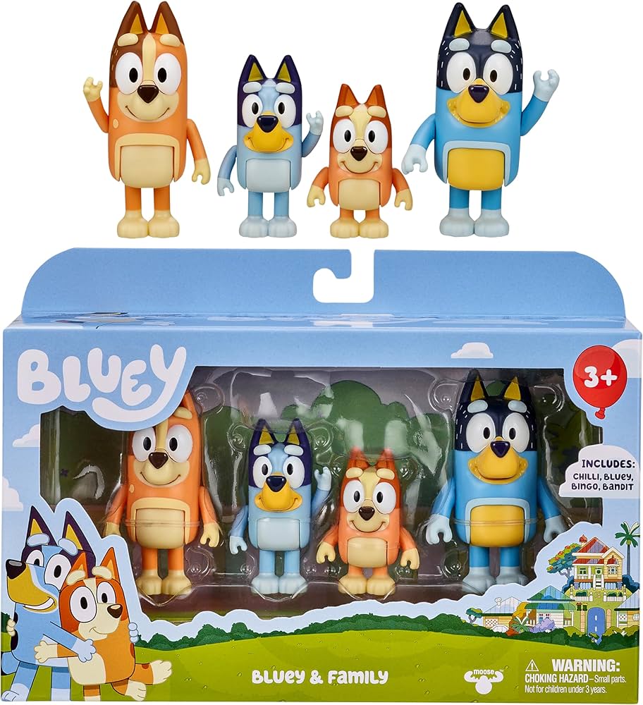 Bluey & Family 4 Figure Set