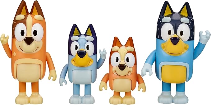 Bluey & Family 4 Figure Set