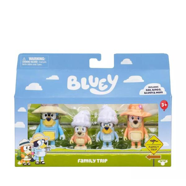 Bluey 4 Pack Family Trip