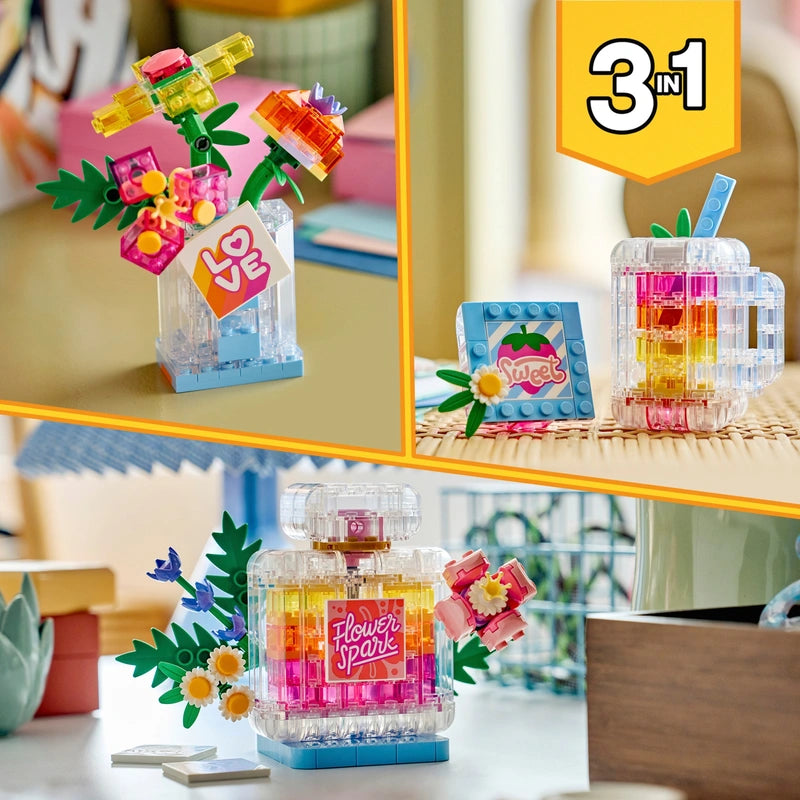 LEGO Creator 31383 Perfume Bottle With Flower Decoration 3-In-1