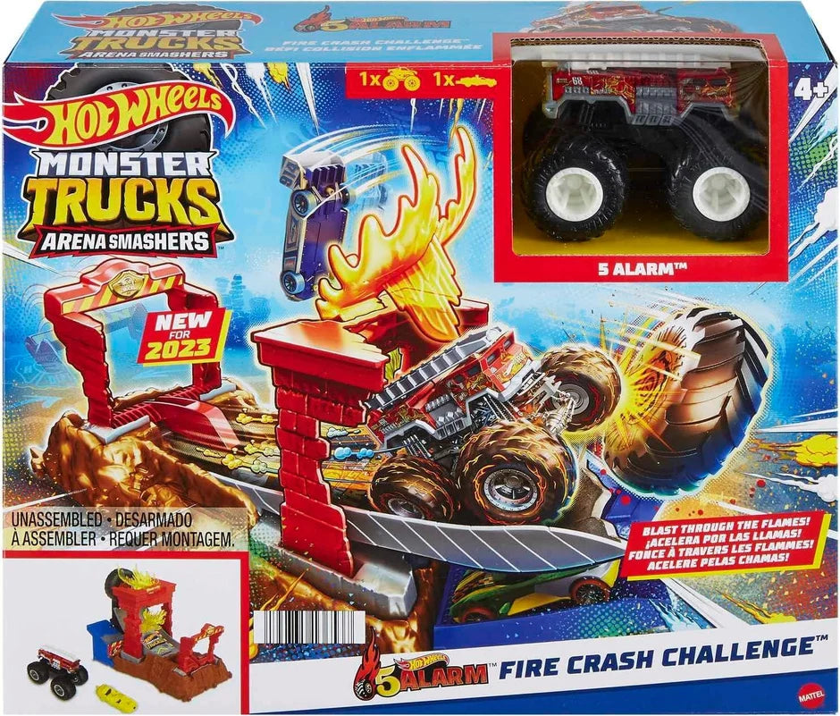 Hot Wheels Monster Truck Fire Crash