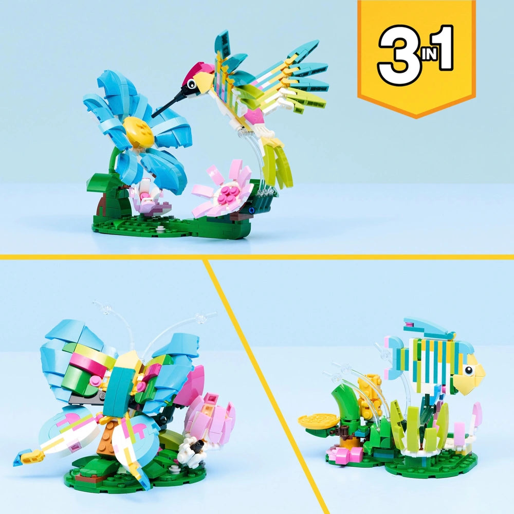 LEGO Creator 31384 3-in-1 Wild Animals: Colourful Hummingbird Set