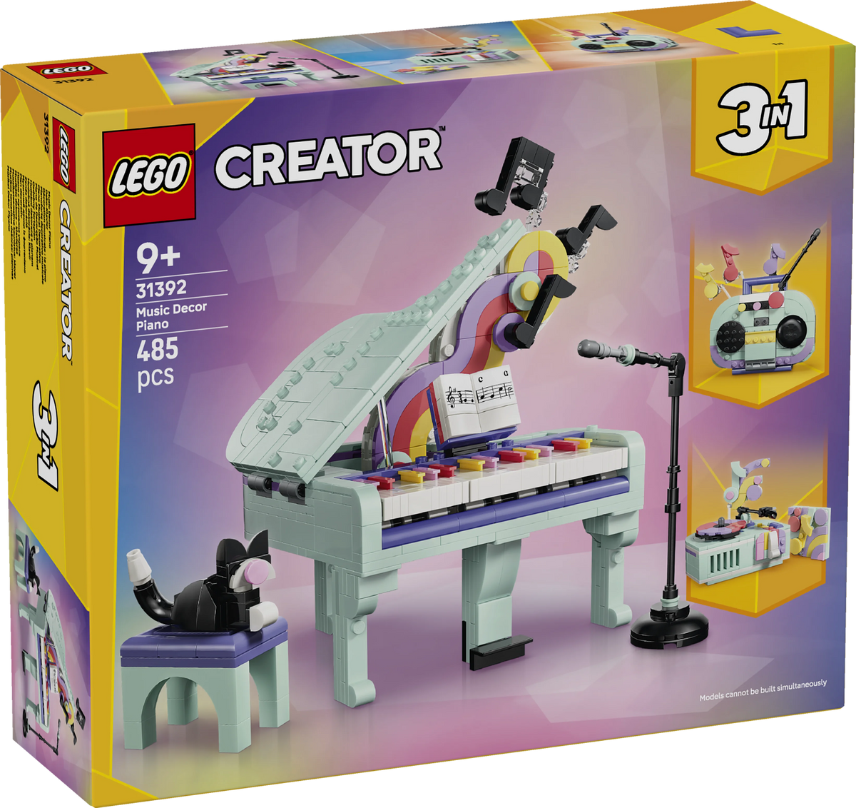 Lego Creator 3 In 1 Music Decor Piano With Cat 31392