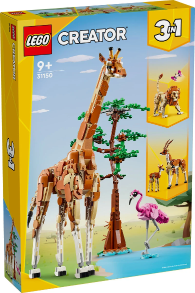Lego® Creator Wild Safari Animals 3In1 Set 31150