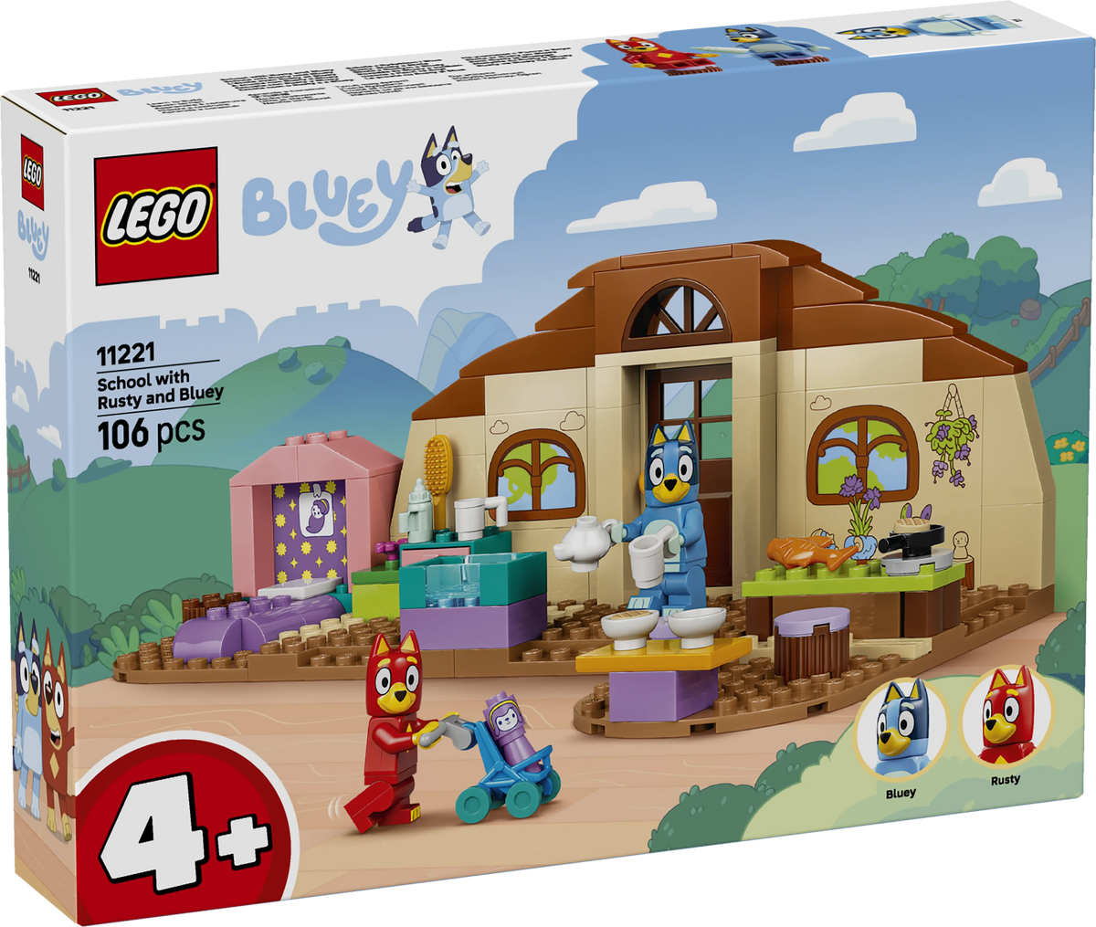 Lego Bluey School With Rusty And Bluey Toy 11221