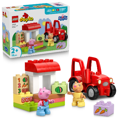 Lego Duplo Peppa Pig Tractor And Market Toy 10468