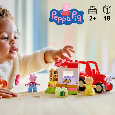 Lego Duplo Peppa Pig Tractor And Market Toy 10468