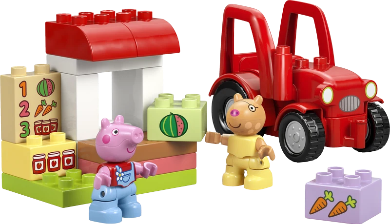 Lego Duplo Peppa Pig Tractor And Market Toy 10468
