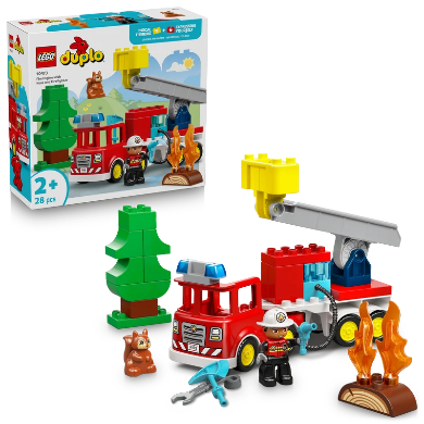 Lego® Duplo® Town Fire Engine With Hose And Firefighter 10473