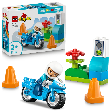 Lego® Duplo® Town Blue Police Motorcycle Playset 10471 Motorcycle