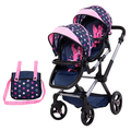 Twin Tandem Navy & Pink