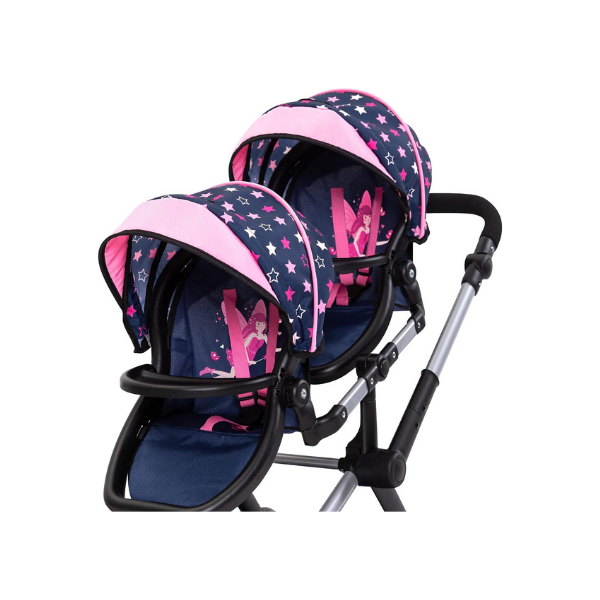 Twin Tandem Navy & Pink