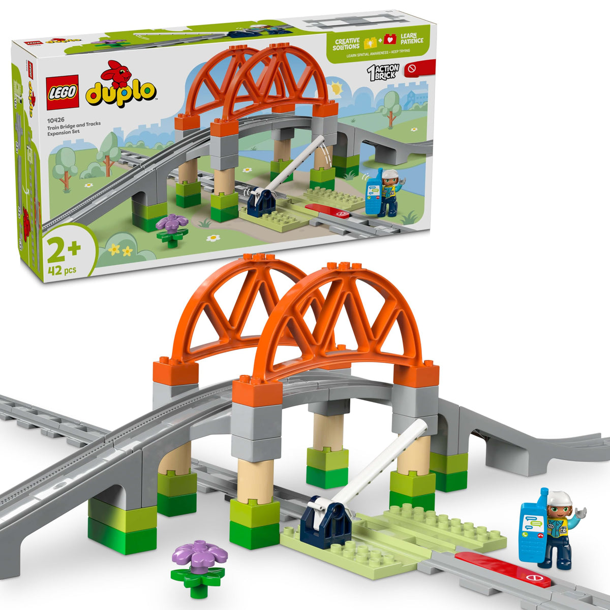 LEGO Duplo 10426 Train Bridge and Tracks Expansion