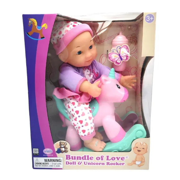 Bundle of Love Doll & Unicorn Rocker