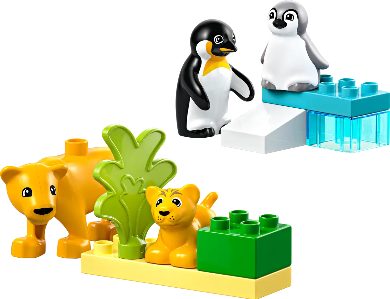 LEGO Duplo 10442 Wild Animal Families: Penguins & Lions