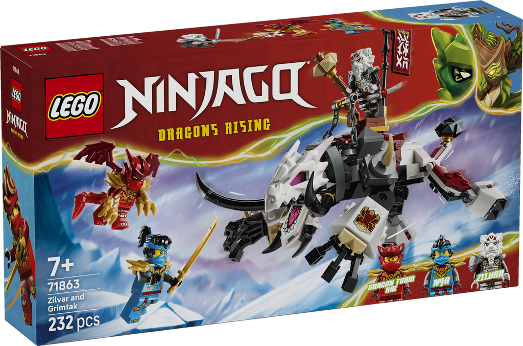 Lego Ninjago Zilvar And Grimtak The Dragon Beast 71863