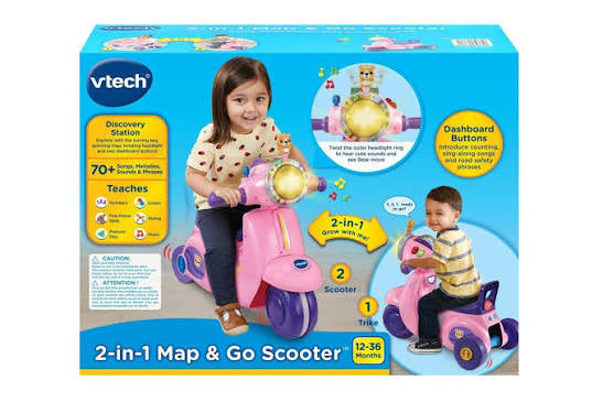Vtech 2 -in-1 Ride & Balance Scooter Pink