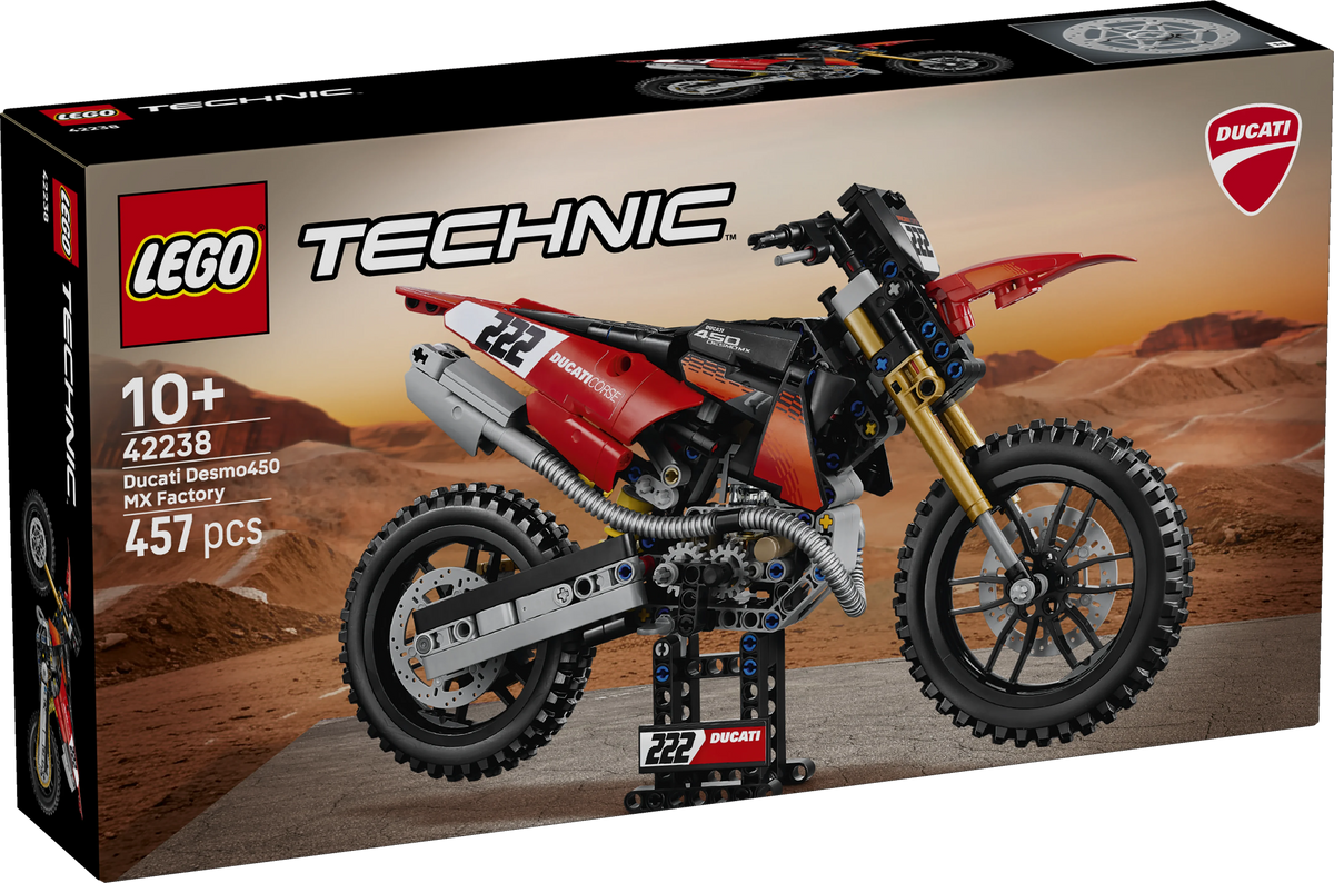 Lego Technic Ducati Desmo450 Mx Factory Motorcycle 42238