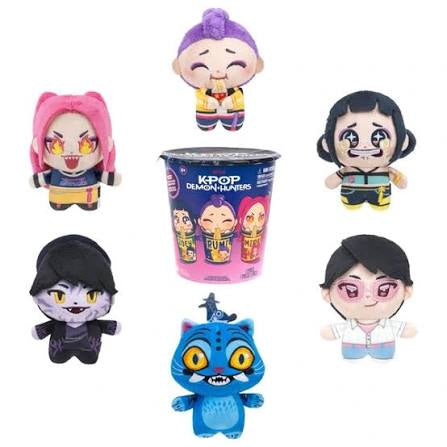 Netflix KPop Demon Hunters Plush Mini Rameyon Cup Blind Box Assortment 10cm