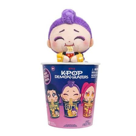 Netflix KPop Demon Hunters Plush Mini Rameyon Cup Blind Box Assortment 10cm