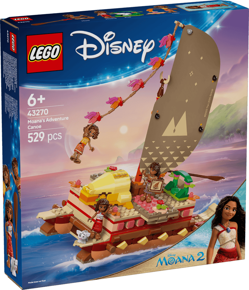 LEGO Disney 43270 Moana’s Adventure Canoe