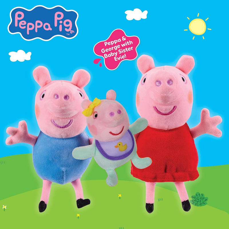 Peppa Pig Peppa George & Evie 3 Pack Soft Toys