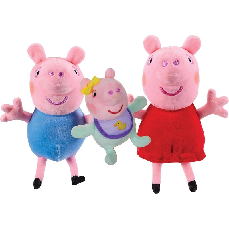 Peppa Pig Peppa George & Evie 3 Pack Soft Toys
