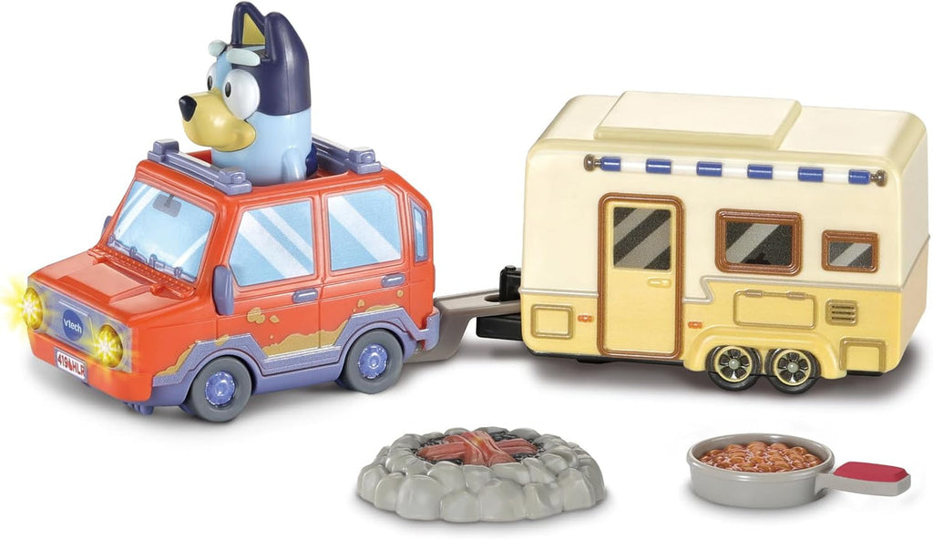 Vtech Bluey Toot-Toot Family Car & Caravan