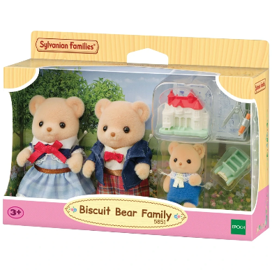 Sylvanian Families Biscuit Bear Family