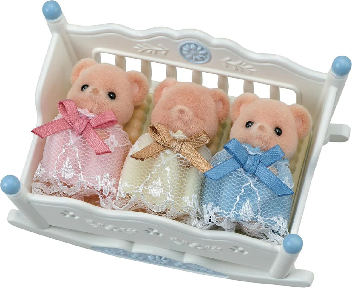 Sylvanian Families Biscuit Bear Sleepy Triplets