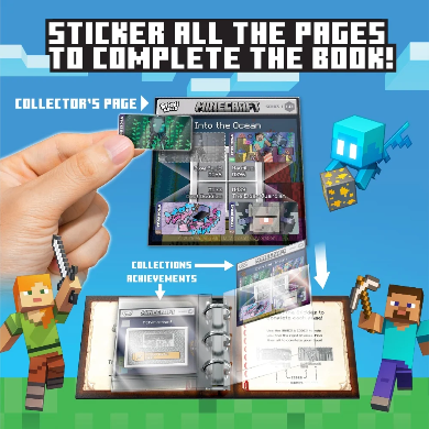 Sticki Roll Minecraft Collectors Book
