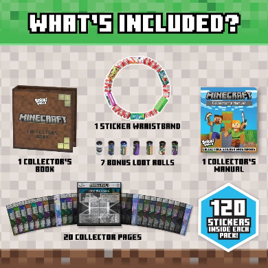 Sticki Roll Minecraft Collectors Book