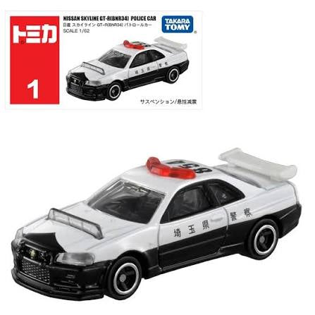 Tomica No.105 Nissan Gt-R Police Car