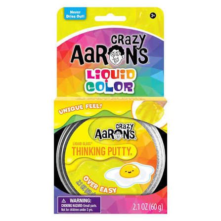 Crazy Aaron’s Liquid Glass Thinking Putty Over Easy