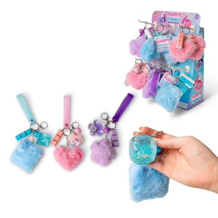 Fluffy Fidget Keychain